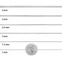1mm-4mm Solid .925 Sterling Silver Round Snake Chain Necklace or Bracelet