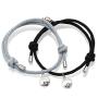 Noni Couple Magnetic Bracelet Mutual Attraction Braided Charm Pendants Bracelet Couple Adjustable Bracelets Jewelry Gifts for Women Men Couple Best Friend.