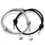Noni Couple Magnetic Bracelet Mutual Attraction Braided Charm Pendants Bracelet Couple Adjustable Bracelets Jewelry Gifts for Women Men Couple Best Friend.