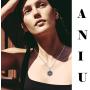 Compass Necklace For Women, Silver Pendant With Zirconia, Mayan Calendar Jewelry Charm