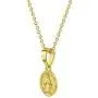 In Season Jewelry 18k Gold Plated Oval Small Miraculous Virgin Mary Medal Necklace Pendant Girls 18'' In Season Jewelry 18k Gold Plated Oval Small Miraculous Virgin Mary Medal Necklace Pendant Girls 18''
