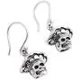NOVICA .925 Sterling Silver Skull with Hat Dangle Earrings Horseman Catrin NOVICA .925 Sterling Silver Skull with Hat Dangle Earrings Horseman Catrin