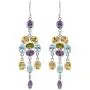 Peridot Amethyst Citrine Blue Topaz Sterling Silver Dangle Earrings Peridot Amethyst Citrine Blue Topaz Sterling Silver Dangle Earrings