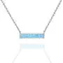 PAVOI 14K Gold Plated Thin Bar Green/White Created Opal Necklace Pendant 16-18'' PAVOI 14K Gold Plated Thin Bar Green/White Created Opal Necklace Pendant 16-18''
