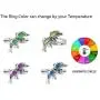Acchen Mood Ring Dolphins Mermaid Turtle Guitar Eyes Change Color Decorations 5pcs Acchen Mood Ring Dolphins Mermaid Turtle Guitar Eyes Change Color Decorations 5pcs
