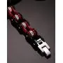 Stainless Steel Motorcycle Bike Biker Link Chain Crystal Rhinestones Bracelets for Women Men Stainless Steel Motorcycle Bike Biker Link Chain Crystal Rhinestones Bracelets for Women Men