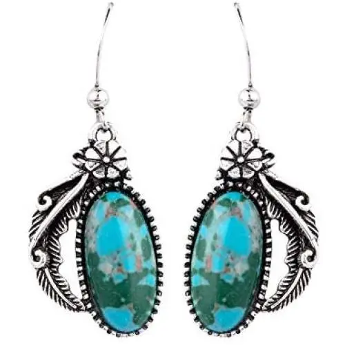 Givihoka Turquoise Dangle Earrings for Women – Big Blue Boho Vintage Statement Turquoise Earrings, Large Bohemian Retro Drop Turquoise Earrings Givihoka Turquoise Dangle Earrings for Women – Big Blue Boho Vintage Statement Turquoise Earrings, Large Bohemian Retro Drop Turquoise Earrings
