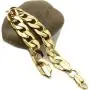 Gold Bracelet Mens / Womens | 12 mm Thick Diamond Cut Cuban Link | 20X Pure 14 Karat (ct) Gold Plating Than Other Chains for Men - The Feel of Pure Solid Gold - 8 '' & 9'' inch USA Made!