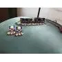 Touchstone Indian Bollywood Gorgeous Intricate Workmanship Mughal White Colorful Rhinestone Crystal Wedding Designer Jewelry Choker Necklace Set in Gold and Silver Tone for Women.