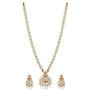 Tarinika Indian Traditional Nakshatra CZ Long Necklace set for women and Girl - White Red Green