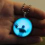 Paialco Jewelry Halloweens Creepy Specter Noctilucence Necklace Luminous Pendant