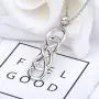 APOTIE Celtic Infinity Necklace for Women - 925 Sterling Silver CZ Infinite Pendant Eternal Jewelry Gifts for Girlfriend Wife
