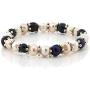 Gem Stone King Multi-Color Cultured Freshwater Pearl Necklace Earrings Bracelet Set 7-8MM 18inches