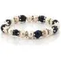 Gem Stone King Multi-Color Cultured Freshwater Pearl Necklace Earrings Bracelet Set 7-8MM 18inches