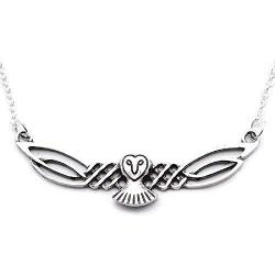 HAQUIL Owl Jewelry Celtic Owl Pendant Chain Necklace for Men and Women