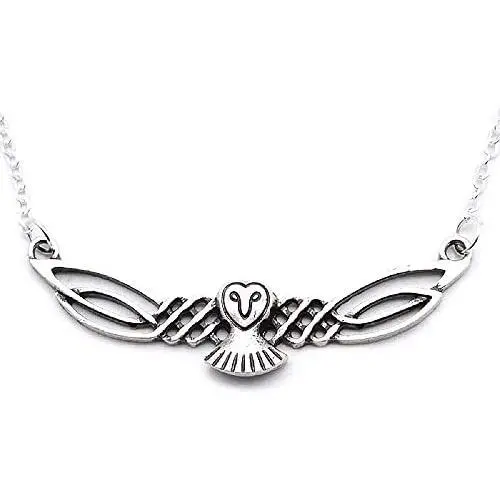 HAQUIL Owl Jewelry Celtic Owl Pendant Chain Necklace for Men and Women HAQUIL Owl Jewelry Celtic Owl Pendant Chain Necklace for Men and Women