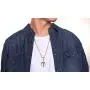 XUANPAI Stainless Steel Mens Punk Trident Neptune Pendant Necklace Statement Necklace Gifts for Him Hip Hop Jewelry