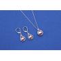 GoSparkling Swarovski Earring and Necklace Set – Pendant & Earrings with Swarovski Crystals – Teardrop Jewelry Set – with Swarovski Crystals – Elegant & Tasteful Set – Wonderful Gift Idea