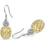 RoseJeopal Pineapple Dangle Earring S925 Hook Hawaiian Hypoallergenic Earring Jewelry for Women Girl