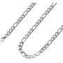 16 Inches To 30 Inches Figaro Chain Necklace 4MM To 8.5MM Stainless Steel Figaro Link Chain for Men Women