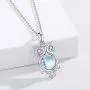 Owl Gifts for Women Girls 925 Sterling Silver Owl Necklace Moonstone Pendant Necklace Owl Jewelry Gift for Owl Lovers Women Owl Gifts for Women Girls 925 Sterling Silver Owl Necklace Moonstone Pendant Necklace Owl Jewelry Gift for Owl Lovers Women
