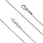 LOLIAS 2 Pcs Stainless Steel 1mm Round Snake Chain Box Chain Necklace Super Thin & Strong,16-30 Inch