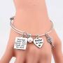 Daughter in Law Bracelet Marriage Made You Family Love Made You My Daughter Jewelry Bride to Be Gift