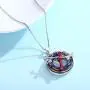 JUSTKIDSTOY Cardinal Necklace Jewelry 925 Sterling Silver Cute Red Bird Pendant Necklace with Crystal Memorial Gifts for Women Girls JUSTKIDSTOY Cardinal Necklace Jewelry 925 Sterling Silver Cute Red Bird Pendant Necklace with Crystal Memorial Gifts for Women Girls