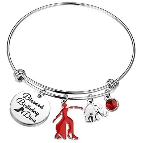 UJIMS Delta Sigma Theta Sorority Gifts DST Inspired Bracelet Blessed Birthday Diva Greek Greece Sorority Gift for Women Girl UJIMS Delta Sigma Theta Sorority Gifts DST Inspired Bracelet Blessed Birthday Diva Greek Greece Sorority Gift for Women Girl