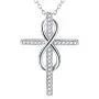 MONGAS Infinity Cross Necklace 925 Sterling Silver Cross Infinity Jewelry for Women MONGAS Infinity Cross Necklace 925 Sterling Silver Cross Infinity Jewelry for Women