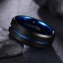 LaurieCinya Tungsten Carbide Ring Men Women Wedding Band Engagement Ring 8mm Comfort Fit Engraved ‘I Love You’