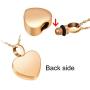 XIUDA Heart Cremation Necklace with Memorial Pendant Cremation Jewelry for Ashes Premium Stainless Steel Ashes Keepsake