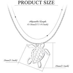 CASSIECA Animal Necklaces for Women Silver Panda Turtle Bee Whale Pendant Necklace Dainty Chain Minimalist Simple Cute Necklaces Jewelry Birthday Gift for Daughter Girlfriend