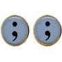 SEMI Colon Earrings,Suicide Awareness, Depression Awareness,My Storys Not Over, Art Jewelry,Charm Jewelry Friend Gift