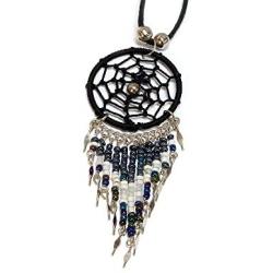 Mia Jewel Shop Round Dream Catcher Seed Bead Dangle Pendant Adjustable Necklace