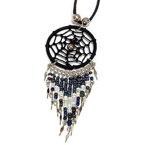 Mia Jewel Shop Round Dream Catcher Seed Bead Dangle Pendant Adjustable Necklace