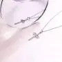 AmorAime 925 Sterling Silver Cross Necklace for Women Infinity Necklace for Girlfriend Cross Jewelry Gifts for Christmas, Birthday or Anniversary