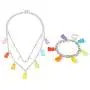 Gummy Bear Necklace Bracelet Set Colorful Transparent Resin Bear Cartoon Cute Candy Multicolor Necklace for Women Girls Lovely Jewelry Gummy Bear Necklace Bracelet Set Colorful Transparent Resin Bear Cartoon Cute Candy Multicolor Necklace for Women Girls Lovely Jewelry