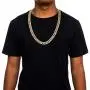 Bling Iced Out Diamond Cuban Link Chain Hip Hop Silver Gold Chunky Chains and Bracelets for Men Women 16 18 20 24 / 7 8 9 Inches