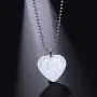 TAGOMEI Igirl Heart Stainless Steel Pendant Necklace Cute Punk Hiphop Heart Choker Retro Necklace