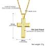 PROSTEEL Stainless Steel Cross Necklace for Men Women, Inspirational Necklace, Silver/Black/Gold Tone, Hypoallergenic, Customizable Necklace, Come Gift Box