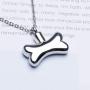 Fanery Sue Dog Bone Personalized Custom Cremation Jewelry Urn Necklace for Ashes Keepsake Dog Cat Pet Memorial Pendant