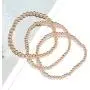 Beaded Bracelet for Women Stack 14 K Real Gold Ball Beads Bracelet Elastic String Friendship Bracelets Set Dainty Stretch Bracelets Jewelry for Men Girls Beaded Bracelet for Women Stack 14 K Real Gold Ball Beads Bracelet Elastic String Friendship Bracelets Set Dainty Stretch Bracelets Jewelry for Men Girls