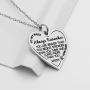 Ankiyabe Niece Inspirational Gifts Necklace Engraved Message Heart Pendant Necklace Encouragement Niece Gift from Aunt Uncle