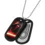 Star Wars Jewelry Episode 7 Kylo Ren Stainless Steel Double Dog Tag Pendant Necklace, 22'' Star Wars Jewelry Episode 7 Kylo Ren Stainless Steel Double Dog Tag Pendant Necklace, 22''