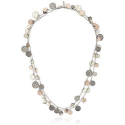 Nine West ''Classics'' Tri Tone Strand Necklace, 42''