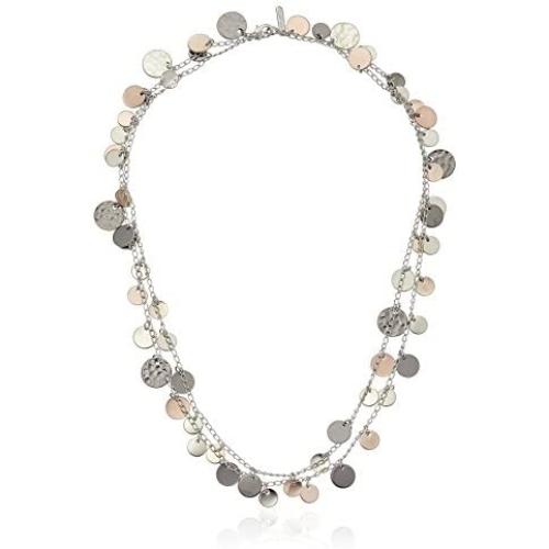 Nine West ''Classics'' Tri Tone Strand Necklace, 42''