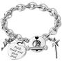 G-Ahora Tinkerbell Bracelet Faith Trust and Pixie Dust Tinkerbell Jewerly Gifts for Women Girls Disney Bracelets
