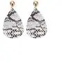 GoodCorserMall Womens Leather Earring Teardrop Snakeskin Print Leather Dangle Drop Earrings GoodCorserMall Womens Leather Earring Teardrop Snakeskin Print Leather Dangle Drop Earrings