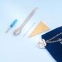 HooAMI Cremation Jewelry for Ashes My Family My Friend Heart Urn Necklace Memorial Pendant